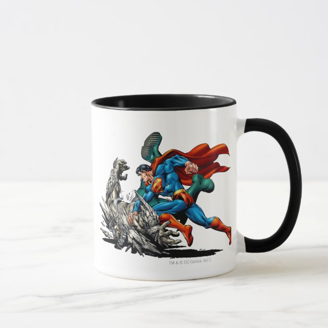Superman Fights Monster Mug (Right)
