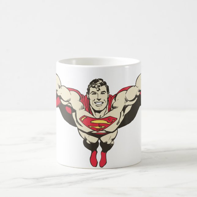 Superman Flies Forward Coffee Mug (Center)