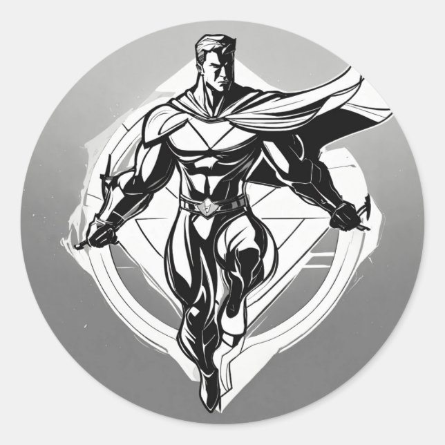  Superman flying Custom cut  Sticker (Front)