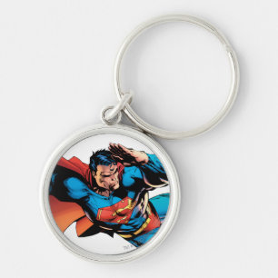 Superman Flying Kick Key Ring