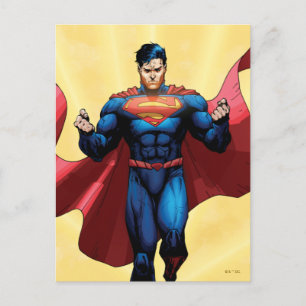 Superman Flying Postcard