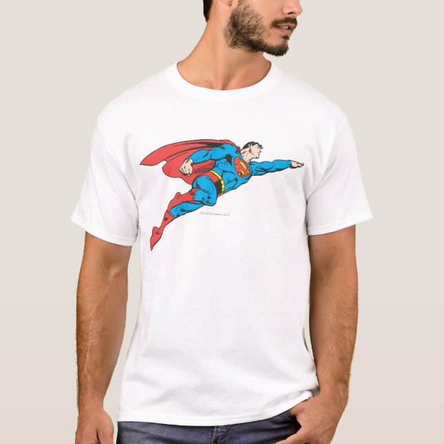 Superman Flying Right T-Shirt (Front)