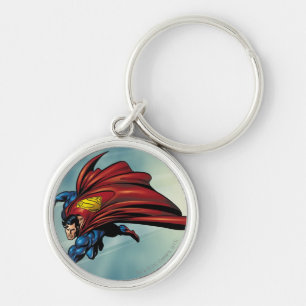 Superman flys with cape key ring