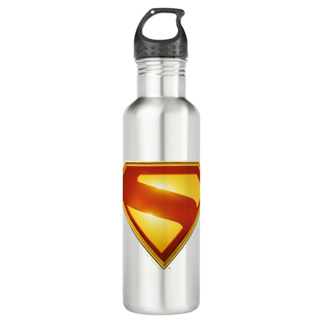 Superman Golden S Shield Brilliance 710 Ml Water Bottle (Front)