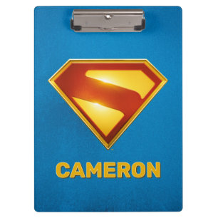 Superman Golden S Shield Brilliance Clipboard