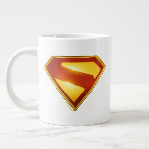 Superman Golden S Shield Brilliance Large Coffee Mug