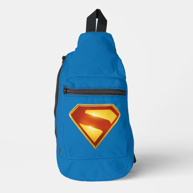 Superman Golden S Shield Brilliance Sling Bag (Front)