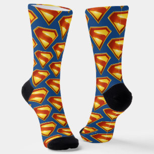 Superman Golden S Shield Brilliance Socks