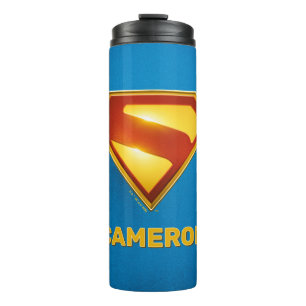 Superman Golden S Shield Brilliance Thermal Tumbler