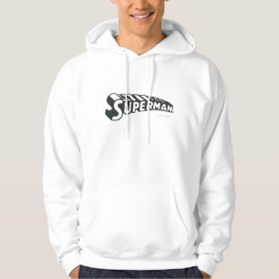 Superman   Grunge Letters Logo Hoodie