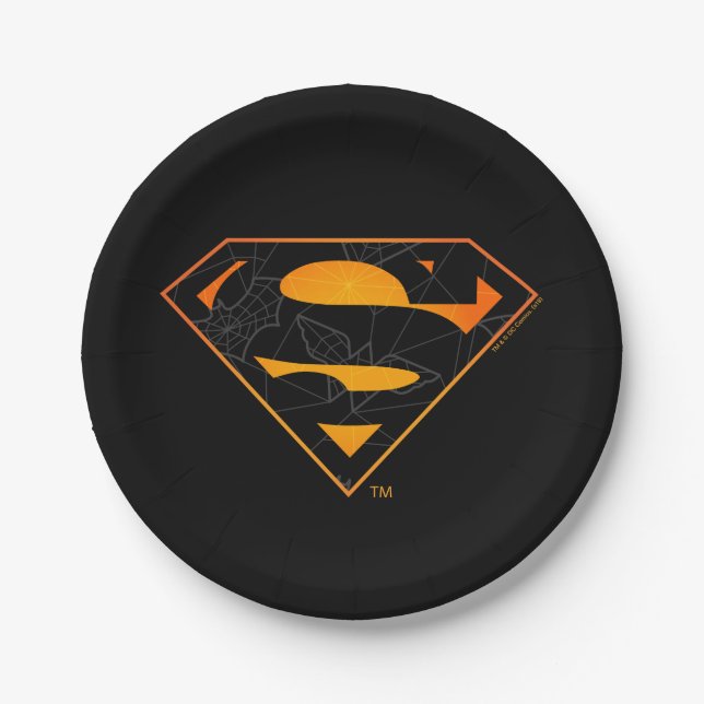 Superman | Halloween Inspired Logo Paper Plate (Front)