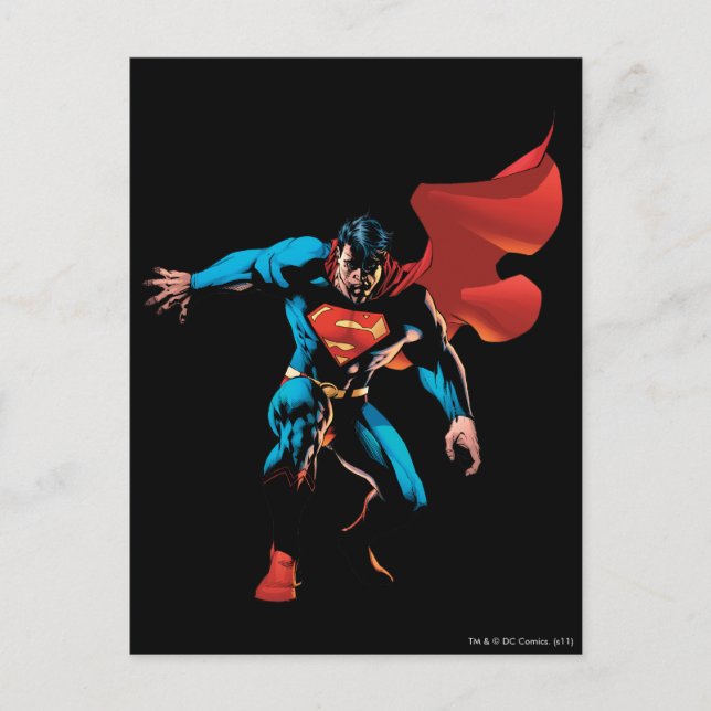 Superman in Shadow Postcard (Front)