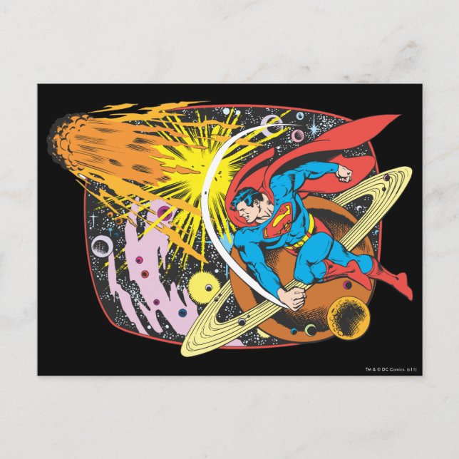 Superman in Space Postcard (Front)