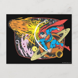 Superman in Space Postcard