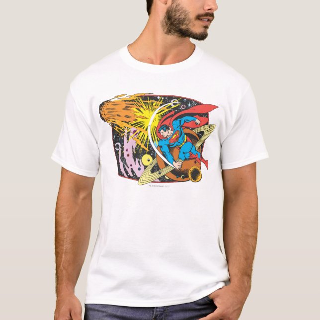Superman in Space T-Shirt (Front)
