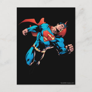 Superman in suit postcard