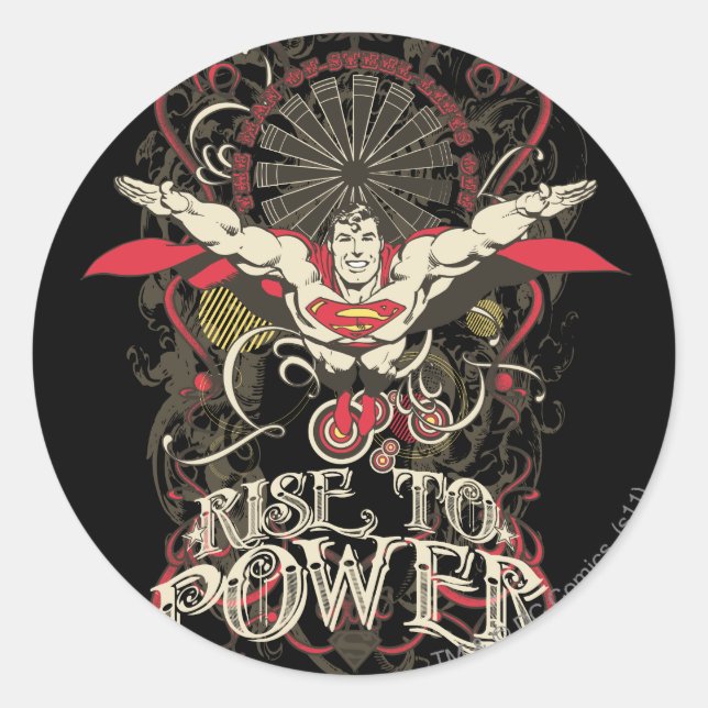 Superman - It's Showtime! Poster Classic Round Sticker (Front)