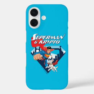 Superman & Krypto Soar iPhone 16 Case