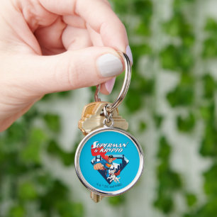 Superman & Krypto Soar Key Ring