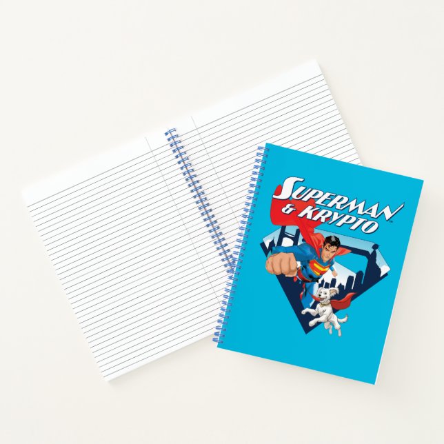 Superman & Krypto Soar Notebook (Inside)