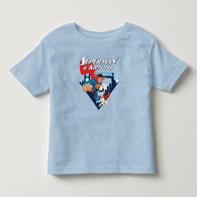 Superman & Krypto Soar Toddler T-Shirt (Front)