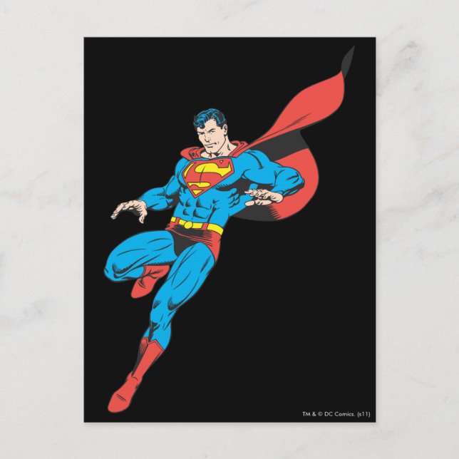Superman Lands Lightly 2 Postcard (Front)