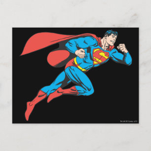 Superman Leaps Right Postcard