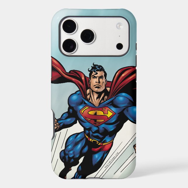 Superman leaps upward (Back)