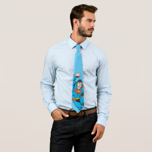 Superman Left Fist Raised Tie