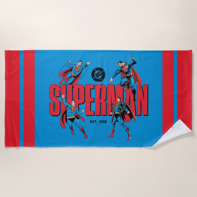Superman Legends Forever Graphic Beach Towel (Front)