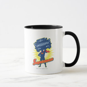 Superman lifts a car 2 mug
