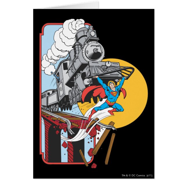 Superman Lifts Train (Front)