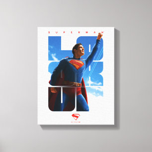Superman Look Up Pose Canvas Print