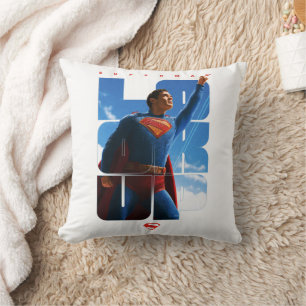 Superman Look Up Pose Cushion
