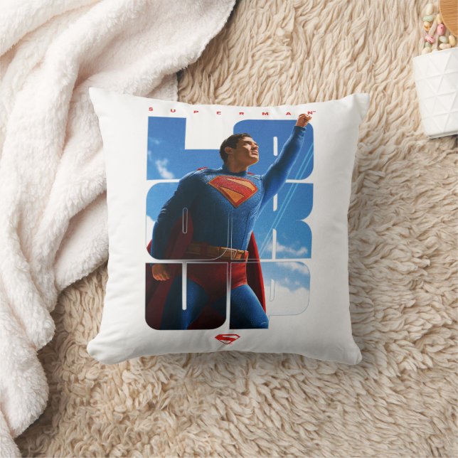 Superman Look Up Pose Cushion (Blanket)