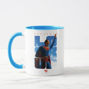 Superman Look Up Pose Mug