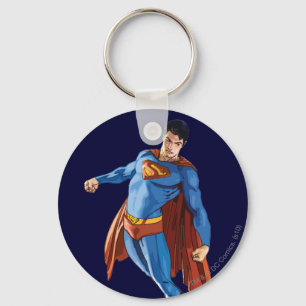 Superman Looking Down Key Ring