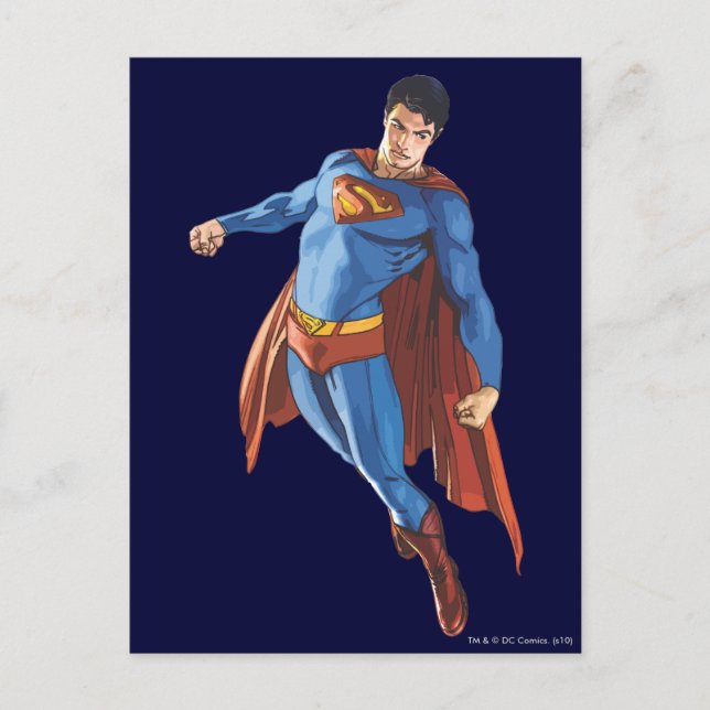 Superman Looking Down Postcard (Front)