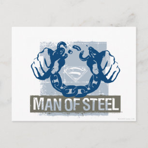 Superman Man of Steel Postcard
