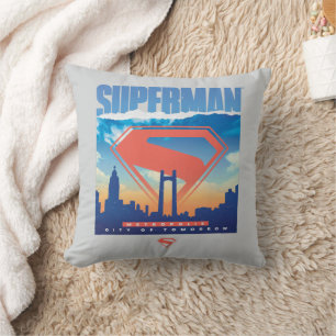 Superman Metropolis Skyline Cushion