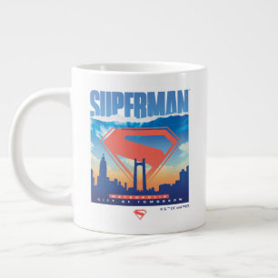 Superman Metropolis Skyline Large Coffee Mug