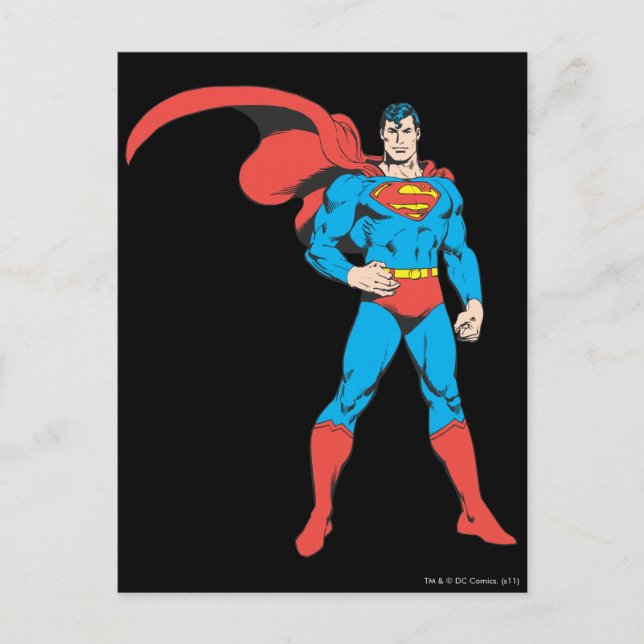 Superman Posing 2 Postcard (Front)