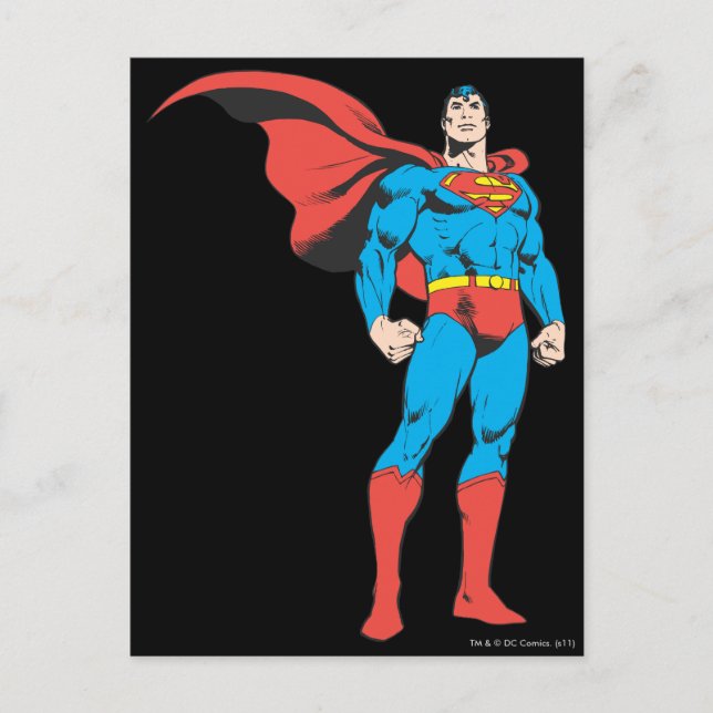 Superman Posing 3 Postcard (Front)