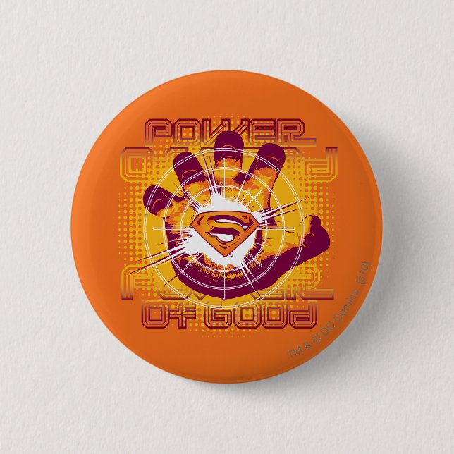Superman Power of Good 6 Cm Round Badge (Front)