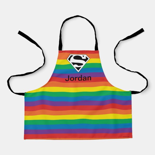 Superman Rainbow Logo Apron (Front)
