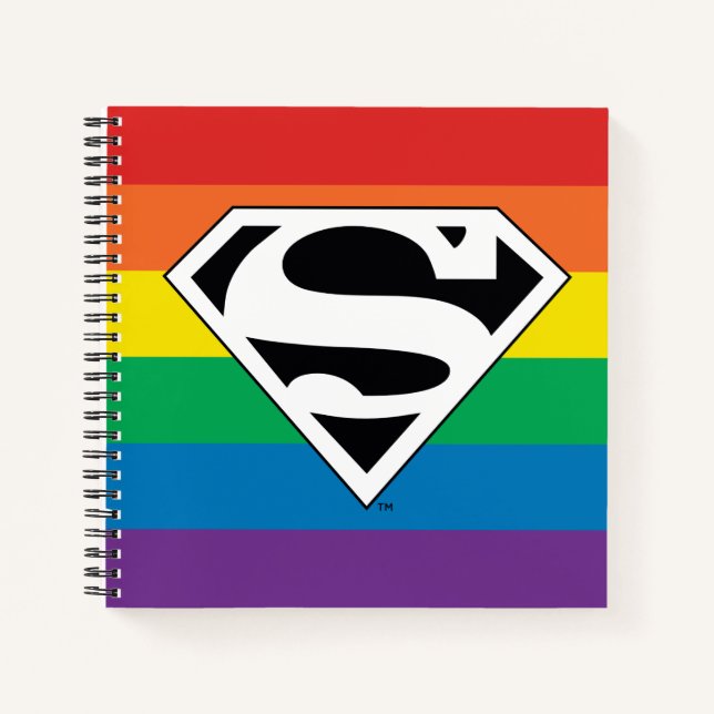 Superman Rainbow Logo Notebook (Front)