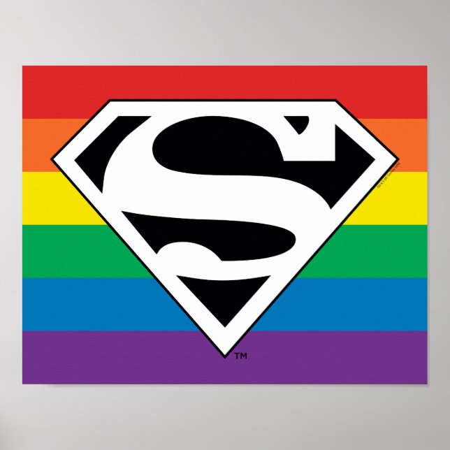 Superman Rainbow Logo Poster (Front)