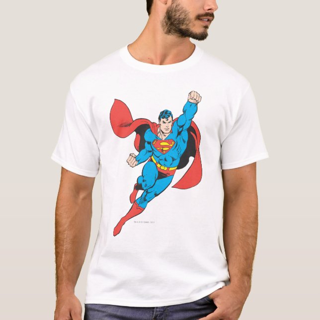 Superman Right Fist Raised T-Shirt (Front)