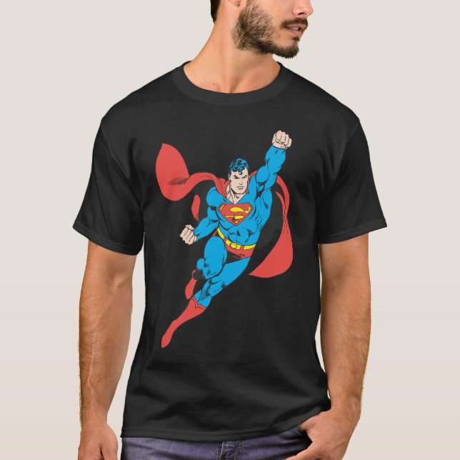 Superman Right Fist Raised T-Shirt (Front)