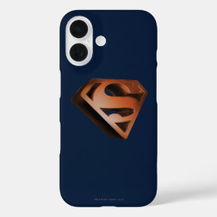 Superman S-Shield   3D Grainy Logo iPhone 16 Case